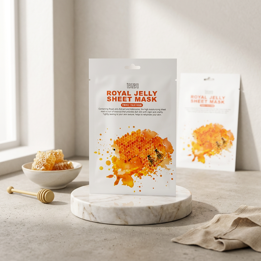 TENZERO - Royal Jelly Sheet Mask - Plátýnková maska royal jelly - 25 ml