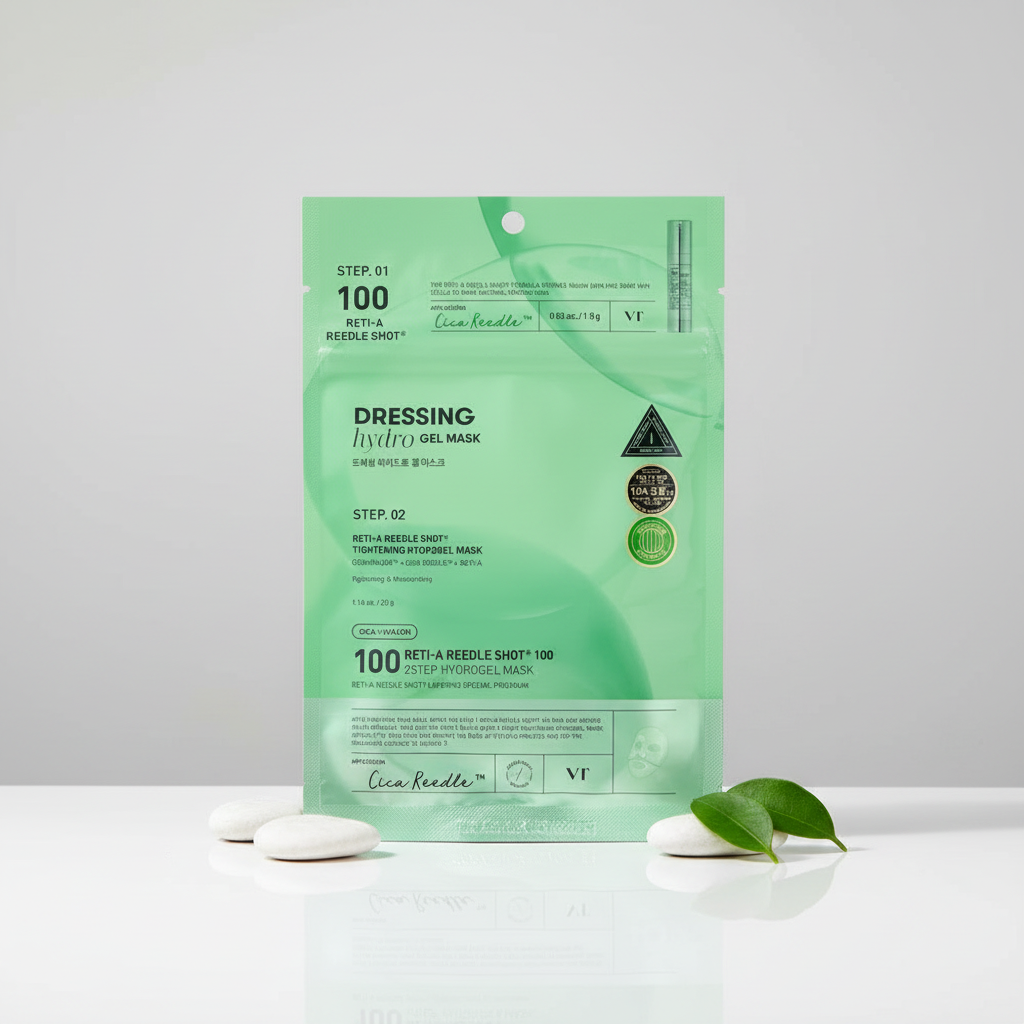 VT - Reti-A Reedle Shot 100 2Step Hydrogel Mask - Dvoufázová hydrogelová maska s retinolem - 1.5 g + 33 g