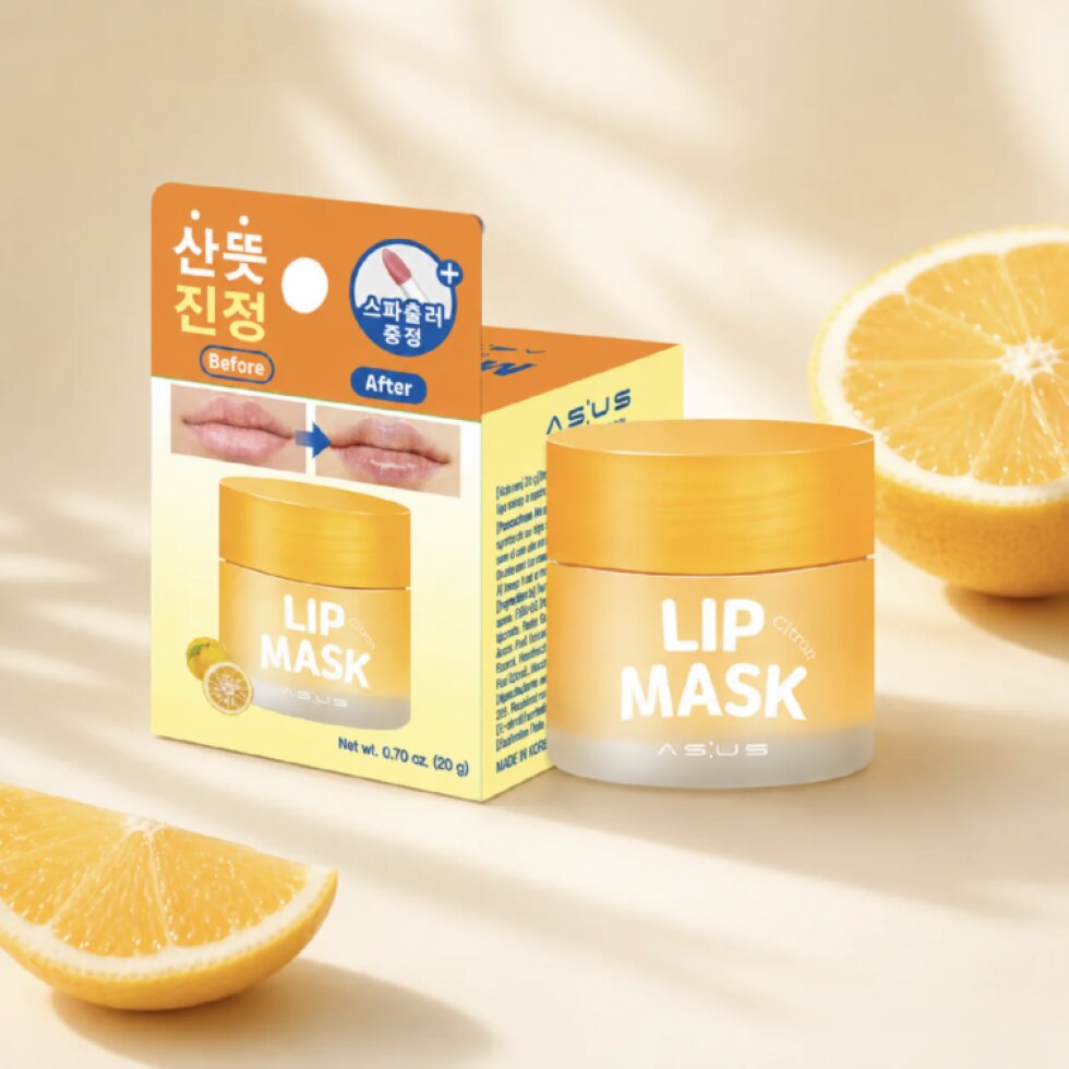AS:US - Lip Mask Lemon - Vyživující maska na rty s citronovou vůní - 20 g