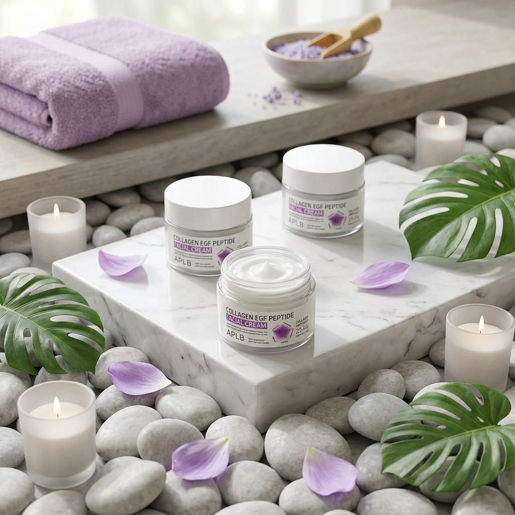 APLB - Collagen EGF Peptide Facial Cream - Zpevňující, hydratační krém s peptidy a kolagenem - 55 ml