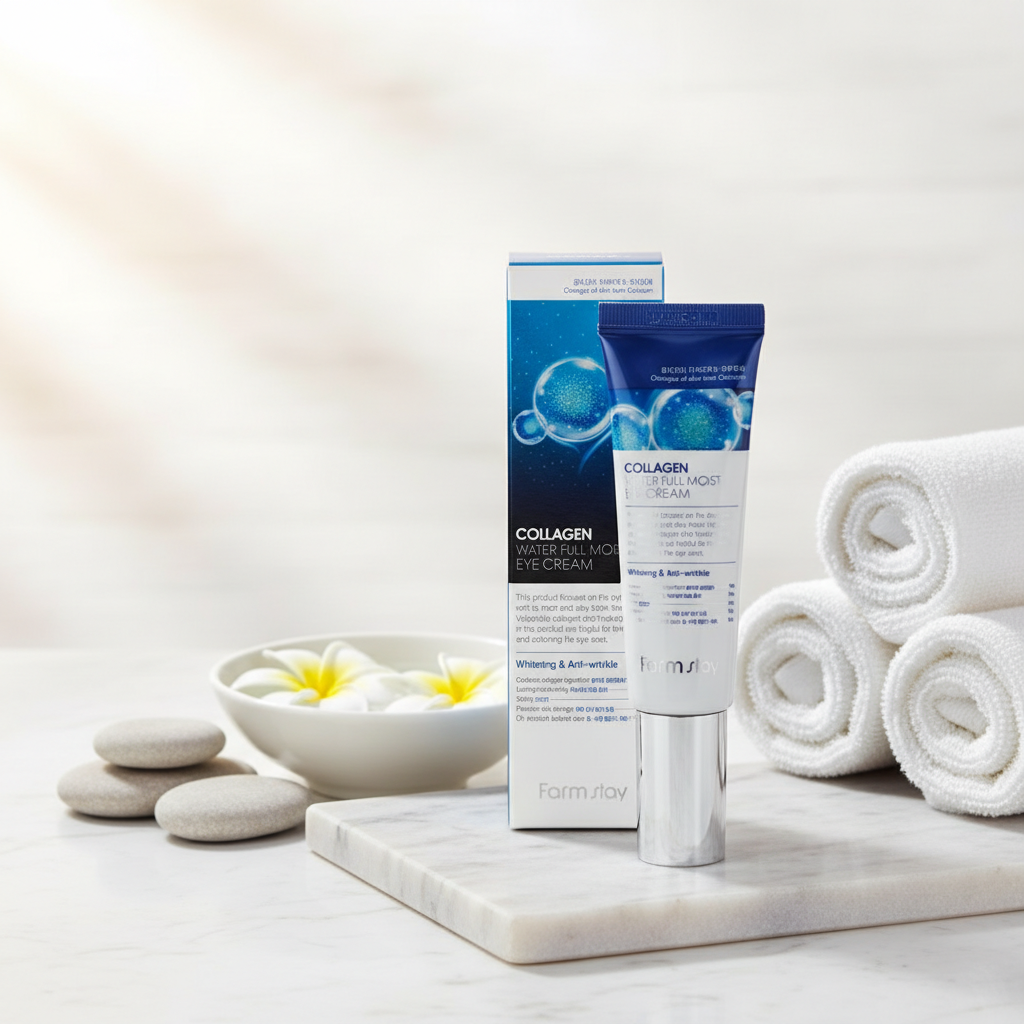 Farm Stay - Water Full Moist Rolling Eye Serum - Kolagenové sérum pod oči s kuličkou - 25 ml