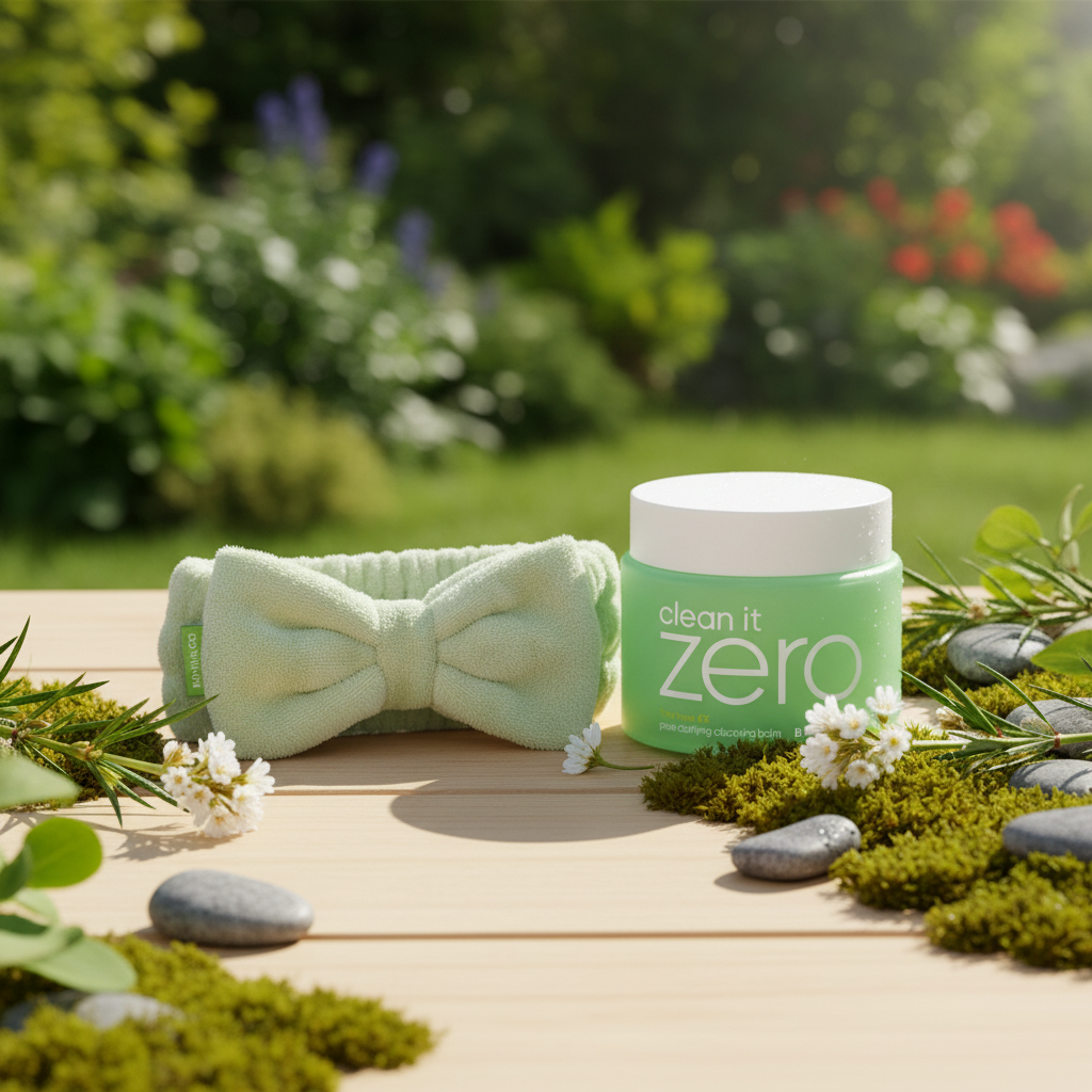 Banila Co - Clean It Zero Cleansing Balm Pore Clarifying SET - Sorbetový čisticí balzám pro problematickou pleť SET s čelenkou - 180 ml