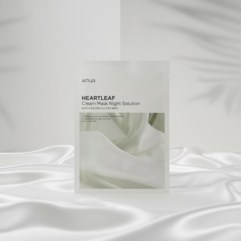 ANUA - Heartleaf Cream Mask Night Solution - Zklidňující plátýnková maska s toulní srdčitou - 25 ml