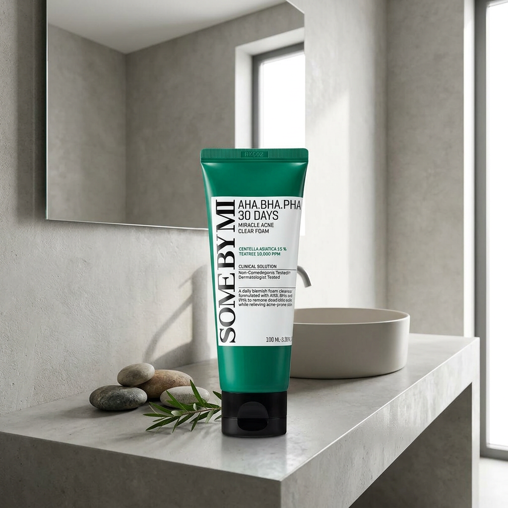 SOME BY MI - AHA BHA PHA 30 Days Miracle Foam - Jemná čistící pěna s přírodními kyselinami - 100 ml