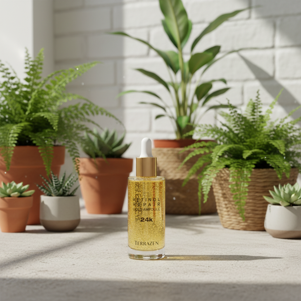 TERAZZEN - Retinol Repair Gold Ampoule - Omlazující sérum s retinolem a zlatem - 50 ml
