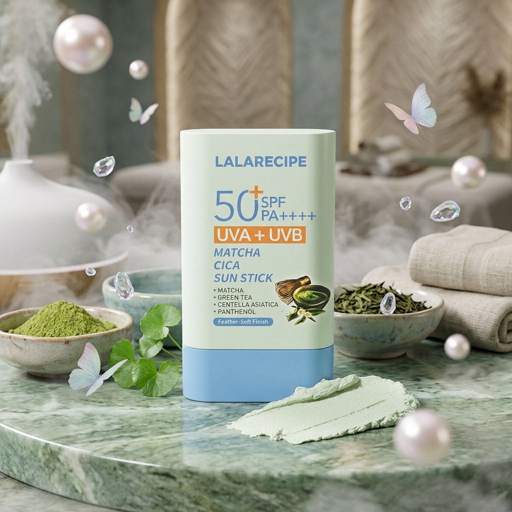 LALARECIPE - Matcha Cica Sun Stick – Zklidňující opalovací krém s matchou a cicou v tyčince - 20 g