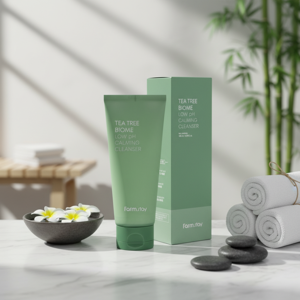 Farm Stay - Tea Tree Biome Low PH Calming Cleanser - Tea Tree zklidňující cleanser s nízkým pH - 180 ml
