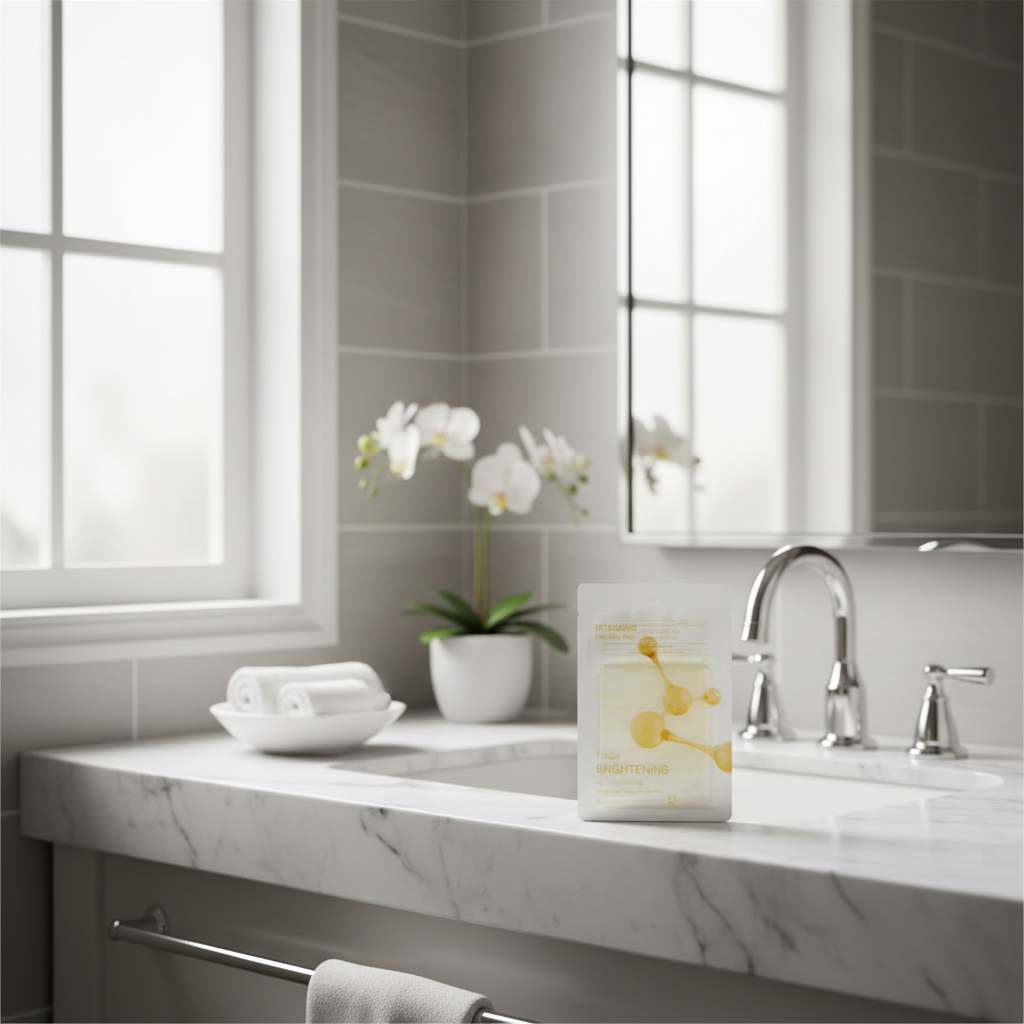 MIXSOON - Daily Mask Pack Friday Brightening - Rozjasňující plátýnková maska s niacinamidem a arbutinem - 20 ml