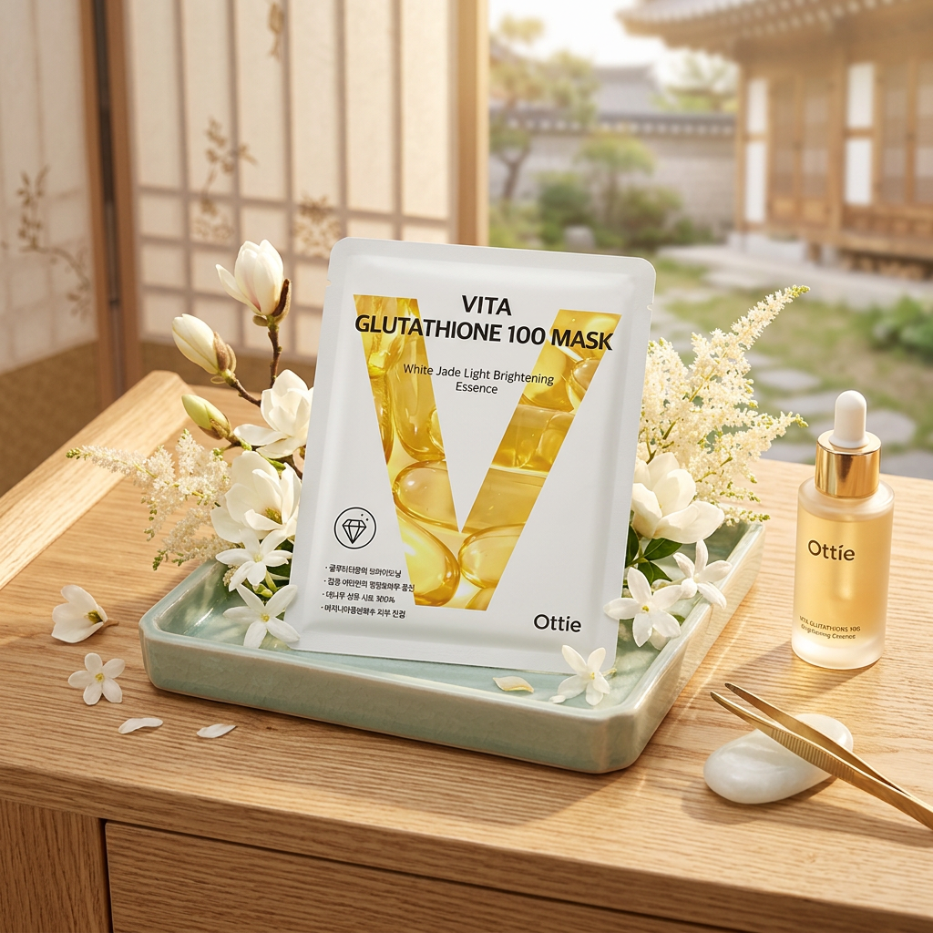 OTTIE - Vita Glutathione 100 Mask -Rozjasňující plátýnková maska s glutathionem - 25 ml