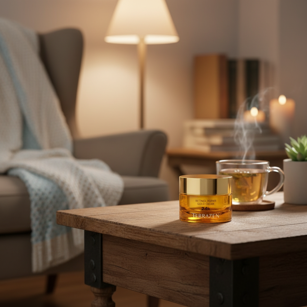 TERAZZEN - Retinol Repair Gold Cream 24K - Omlazující krém s retinolem a zlatem - 50 ml