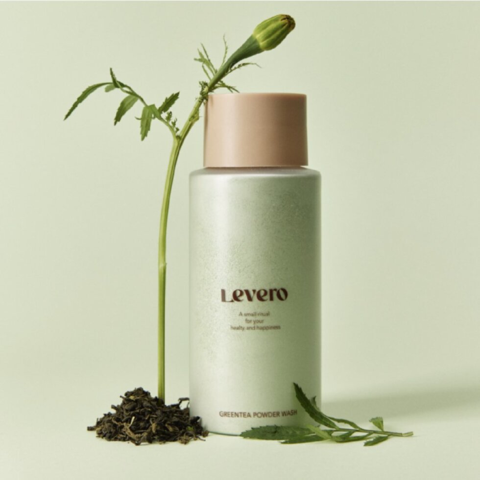 LEVERO - Power Wash Greentea - Zelený čaj čisticí pudr - 200 g