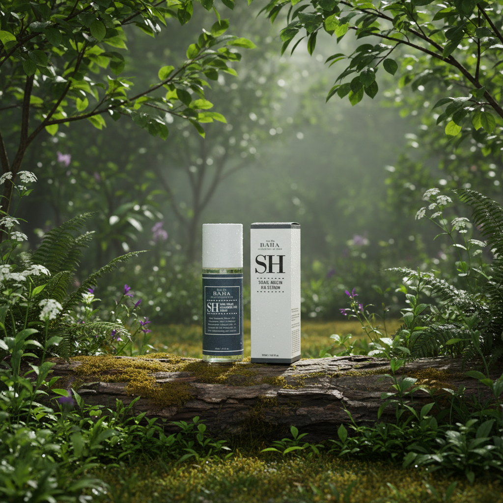 COS DE BAHA - Snail Mucin Ha Serum - Sérum s hlemýždím mucinem a kyselinou hyaluronovou - 120 ml