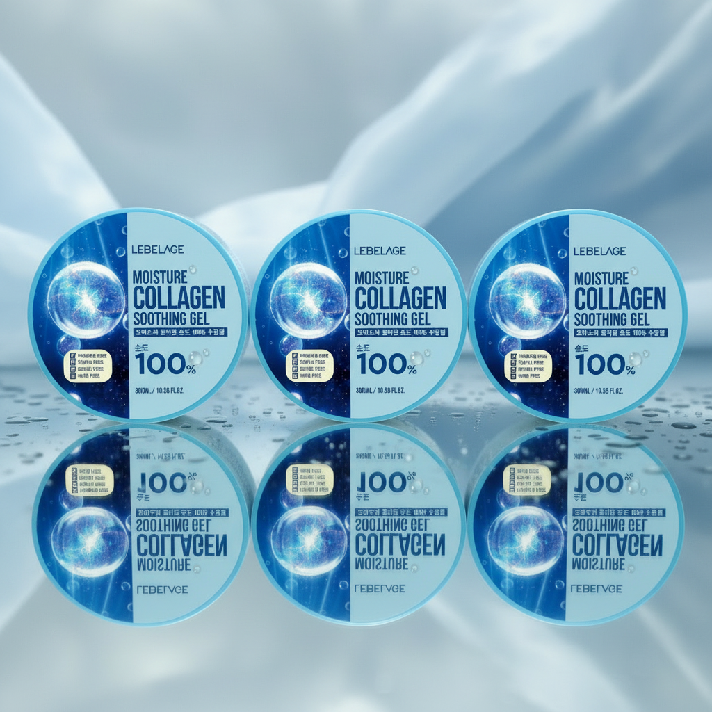 LEBELAGE - Moisture Collagen Purity 100% Soothing Gel - Univerzální osvěžující a zjemňující kolagenový gel - 300 ml