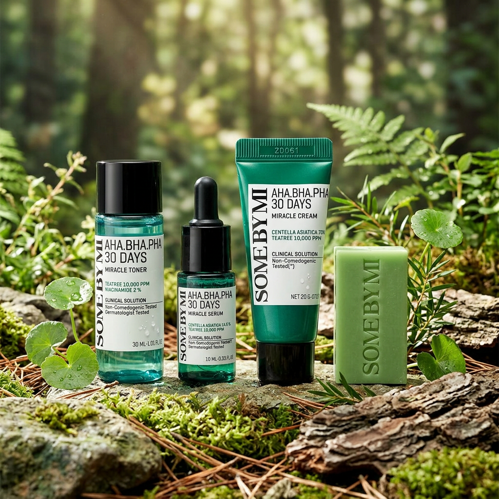 SOME BY MI - AHA, BHA, PHA 30 Days Miracle Stater Kit - Sada produktů pro problematickou pleť
