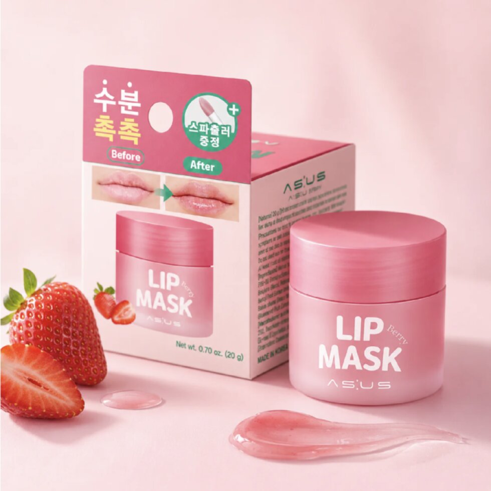 AS:US - Lip Mask Strawberry - Vyživující maska na rty s jahodovou vůní - 20 g