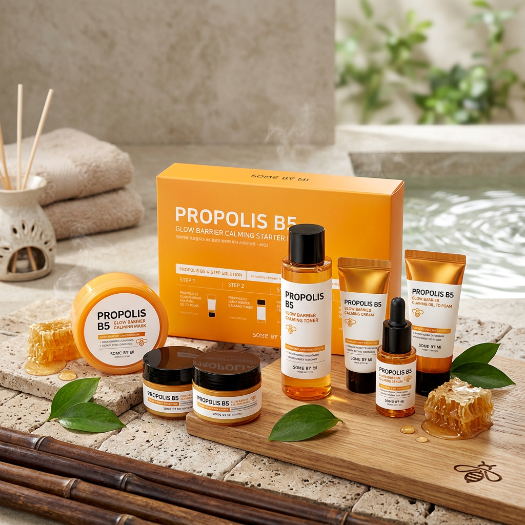 SOME BY MI - Propolis B5 Glow Barrier Calming Starter Kit - Sada produktů s propolisem