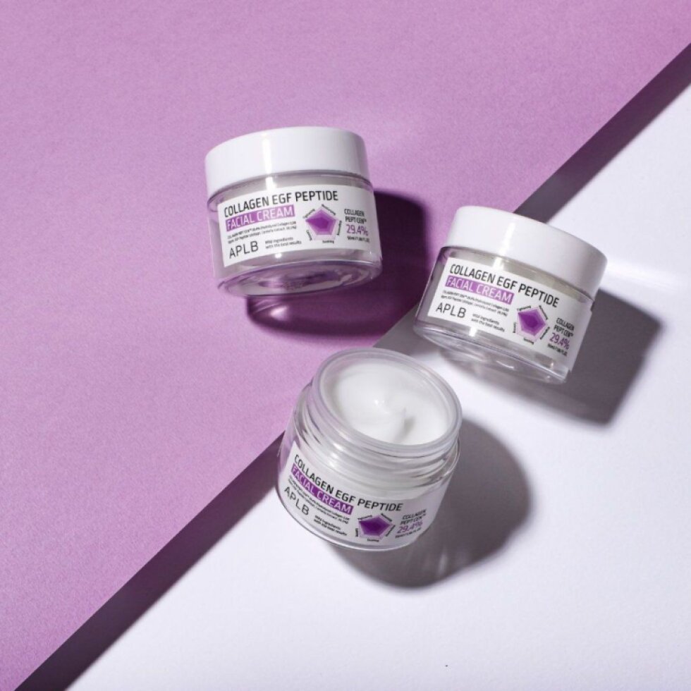 APLB - Collagen EGF Peptide Facial Cream - Zpevňující, hydratační krém s peptidy a kolagenem - 55 ml
