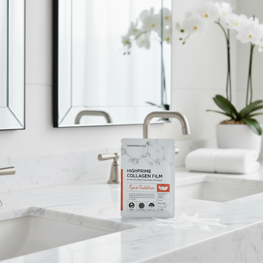 DERMARSSANCE - Highprime Collagen Flim Forehead or Neck - Highprime kolagen pro zpevnění krku nebo čela - 5 ks