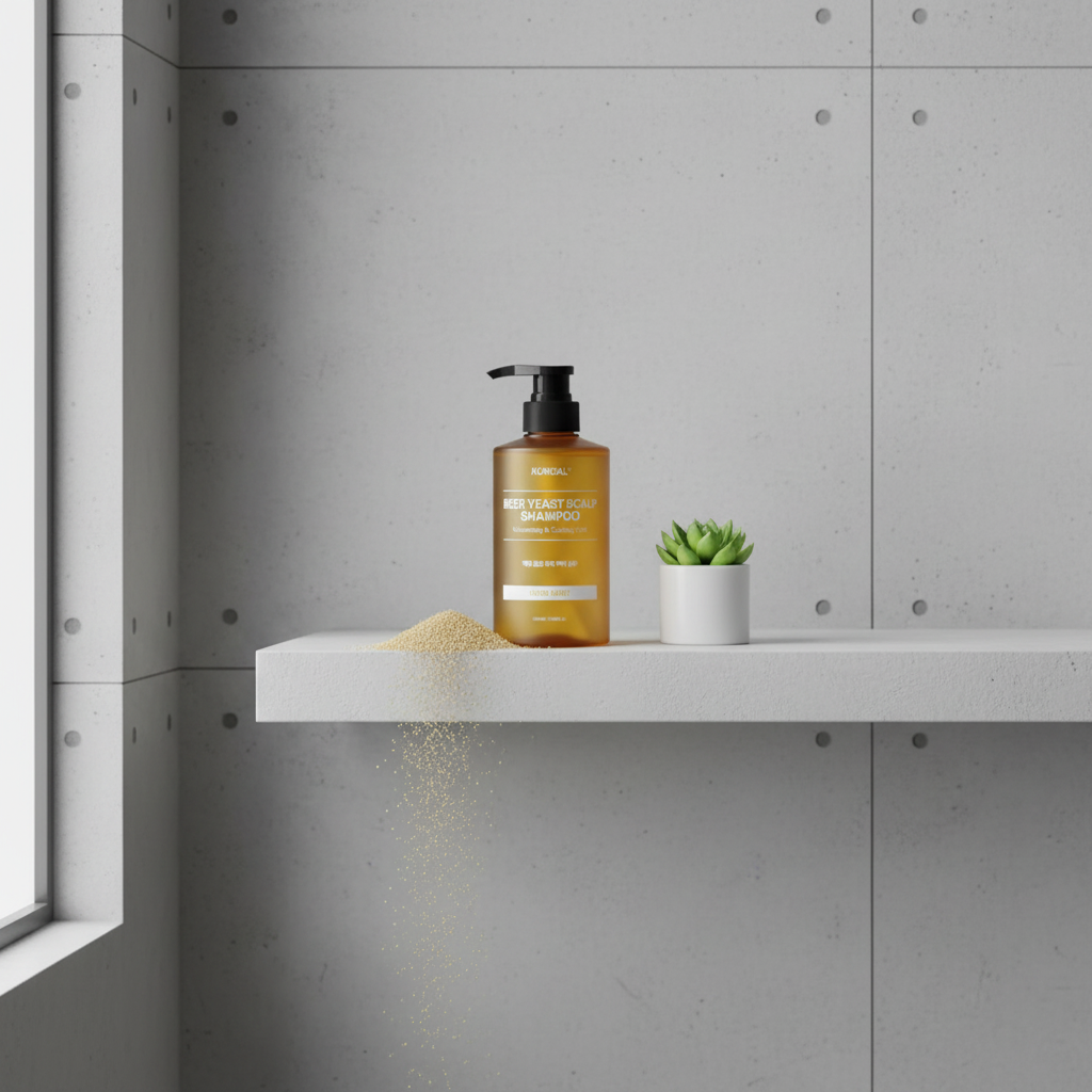 Kundal Beer Yeast Scalp Shampoo - Šampon na vlasy s pivovarskými kvasnicemi HERB MINT - 500 ml