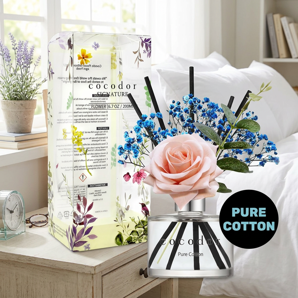 COCODOR - Rose Diffuser Pure Cotton - Difuzér s vůní čisté bavlny - 200 ml