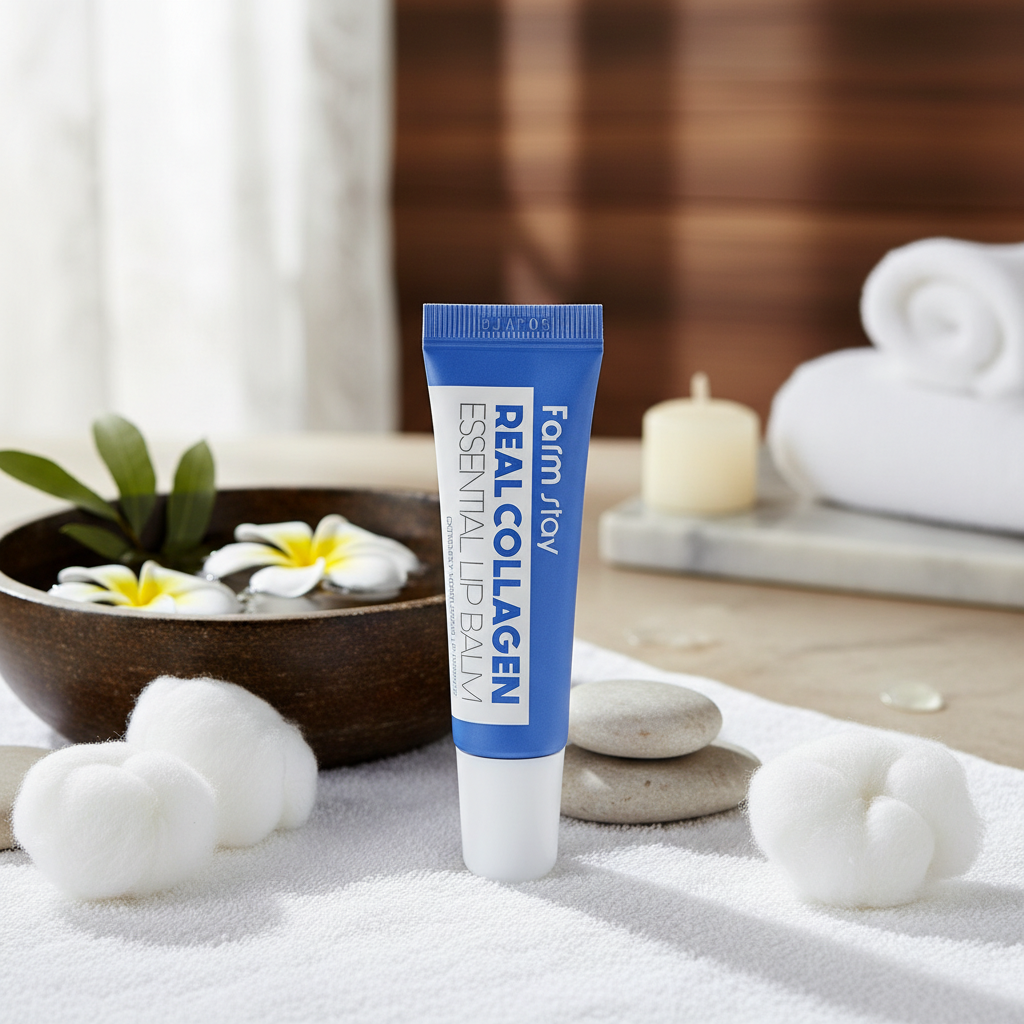 Farm Stay - Real Collagen Essential Lip Balm - Balzám na rty s kolagenem - 10 ml