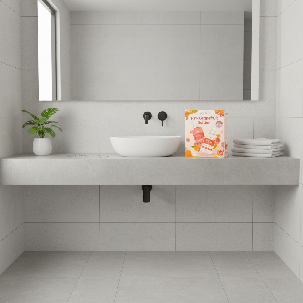 KUNDAL - Pink Grapefruit Edition - Honey & Macadamia Body Wash + Lotion - Tělový sprchový gel a mléko Honey & Macadamia - 2x 500 ml