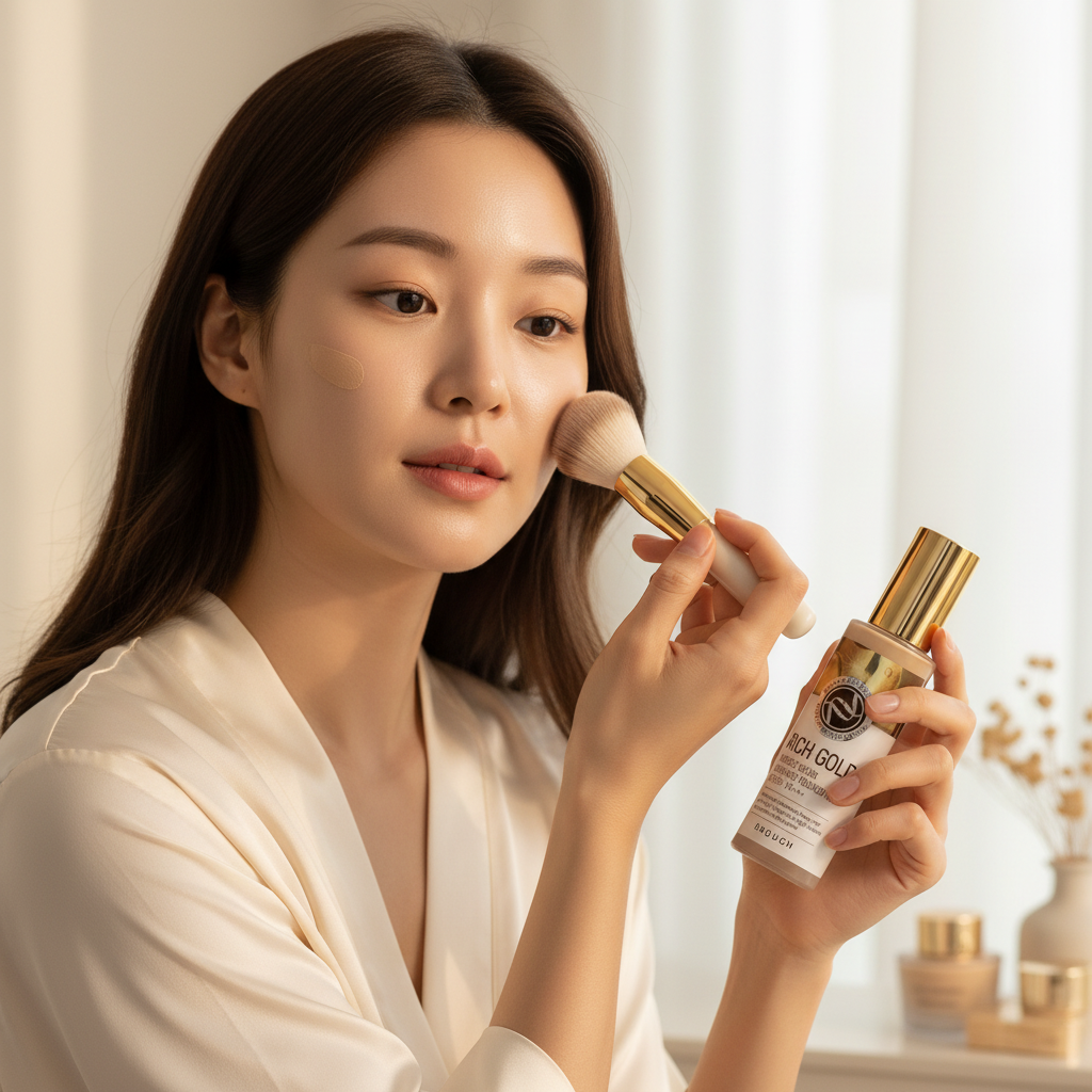 ENOUGH - Rich Gold Double Wear Radiance Foundation SPF 50+ PA+++ #23 - Prémiový rozjasňující make-up pro zralou pleť - 100 ml