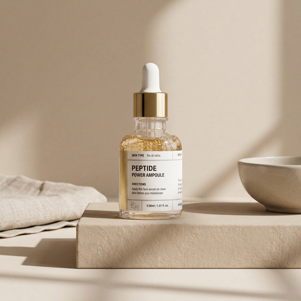 B.O.M. - Peptide Power Ampoule - Protivrásková peptidová ampoule s 24K zlatem - 30 ml