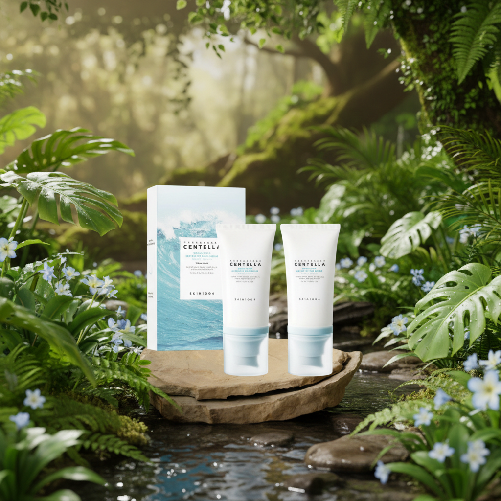 SKIN1004 - TWIN PACK Madagascar Centella Hyalu-Cica Water-Fit Sun Serum SPF50+ PA++++ - Hydratační duo SPF krémů - 2x50 ml