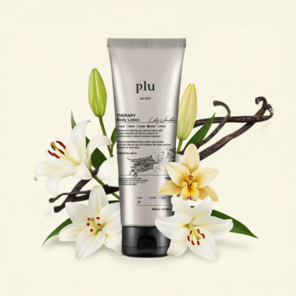 PLU - Aroma Body Lotion Lily Vanilla - Aromatické tělové mléko s vanilkou a lilií - 200 ml