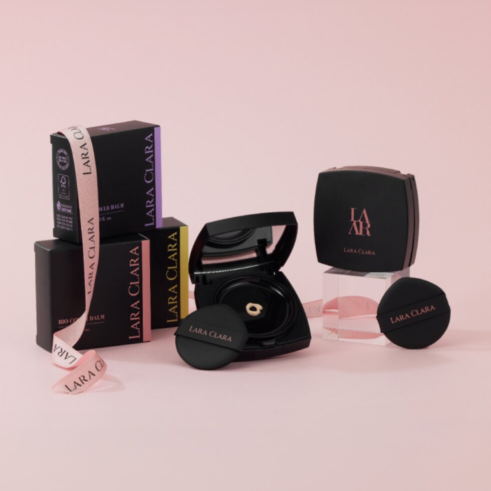 LARA CLARA - Bio Cover Balm Natural Beige - Lehký BB cushion - 15 g