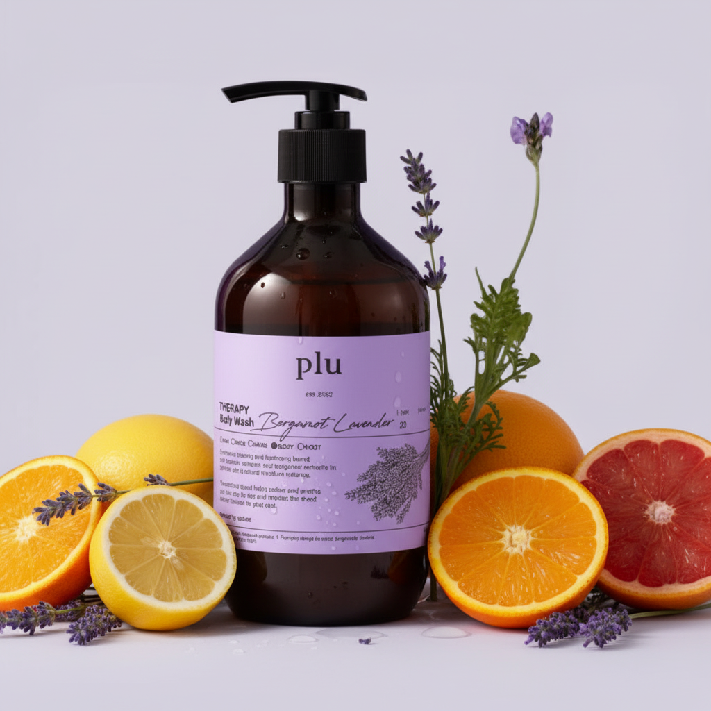 PLU - Aroma Body Wash Bergamot Lavender - Aromatický sprchový gel s bergamotem a levandulí - 500 ml