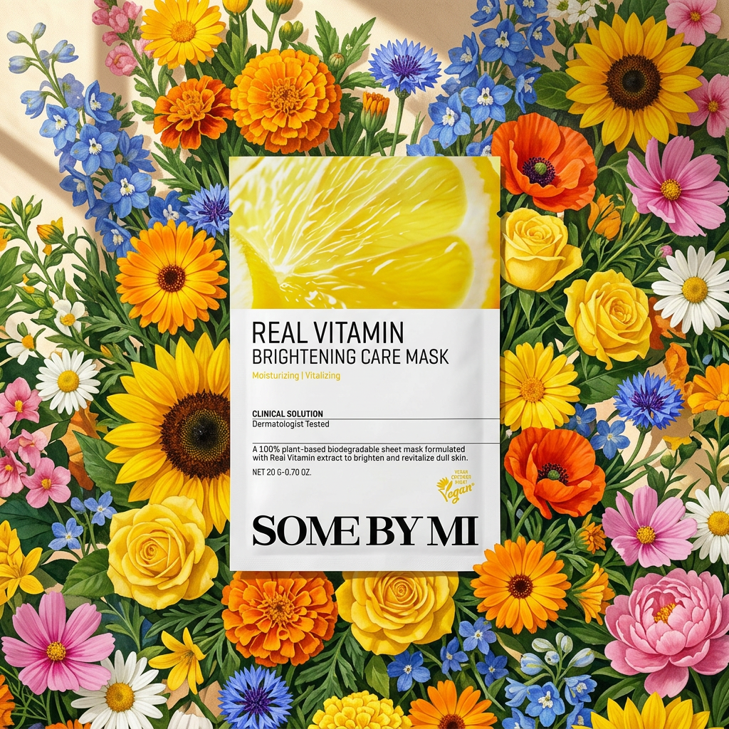 SOME BY MI - Real Vitamin Brightening Care Mask - Rozjasňující plátýnková maska - 20 g