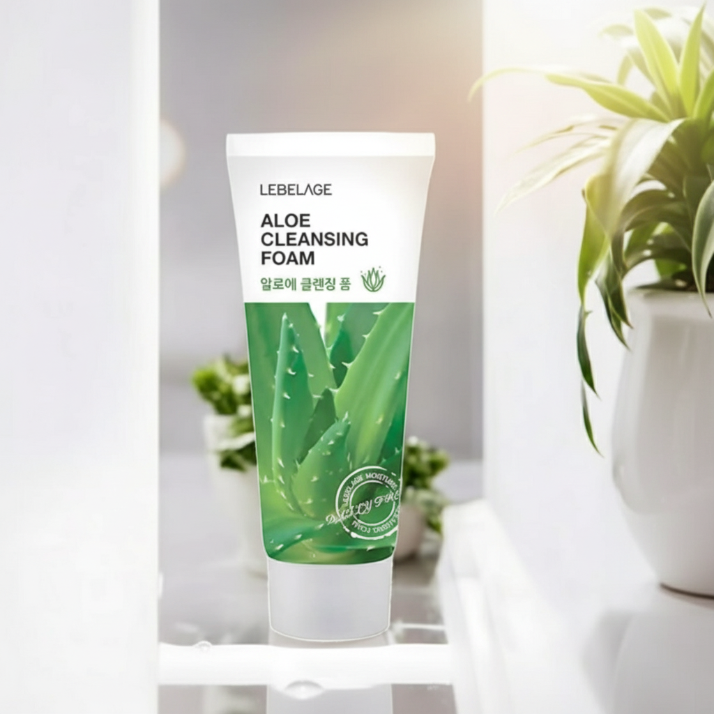 LEBELAGE - Aloe Cleansing Foam - Zklidňující čisticí pěna s Aloe Vera - 180 ml