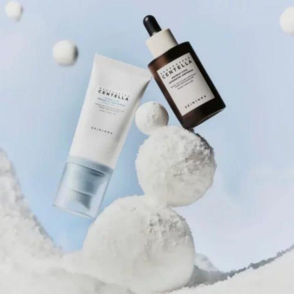 SKIN1004 - Madagascar Centella Glow 1004 Duo - Sada krému SPF Hyalu-Cica Water-Fit Sun Serum a séra Probio-Cica - 2 x 50 ml