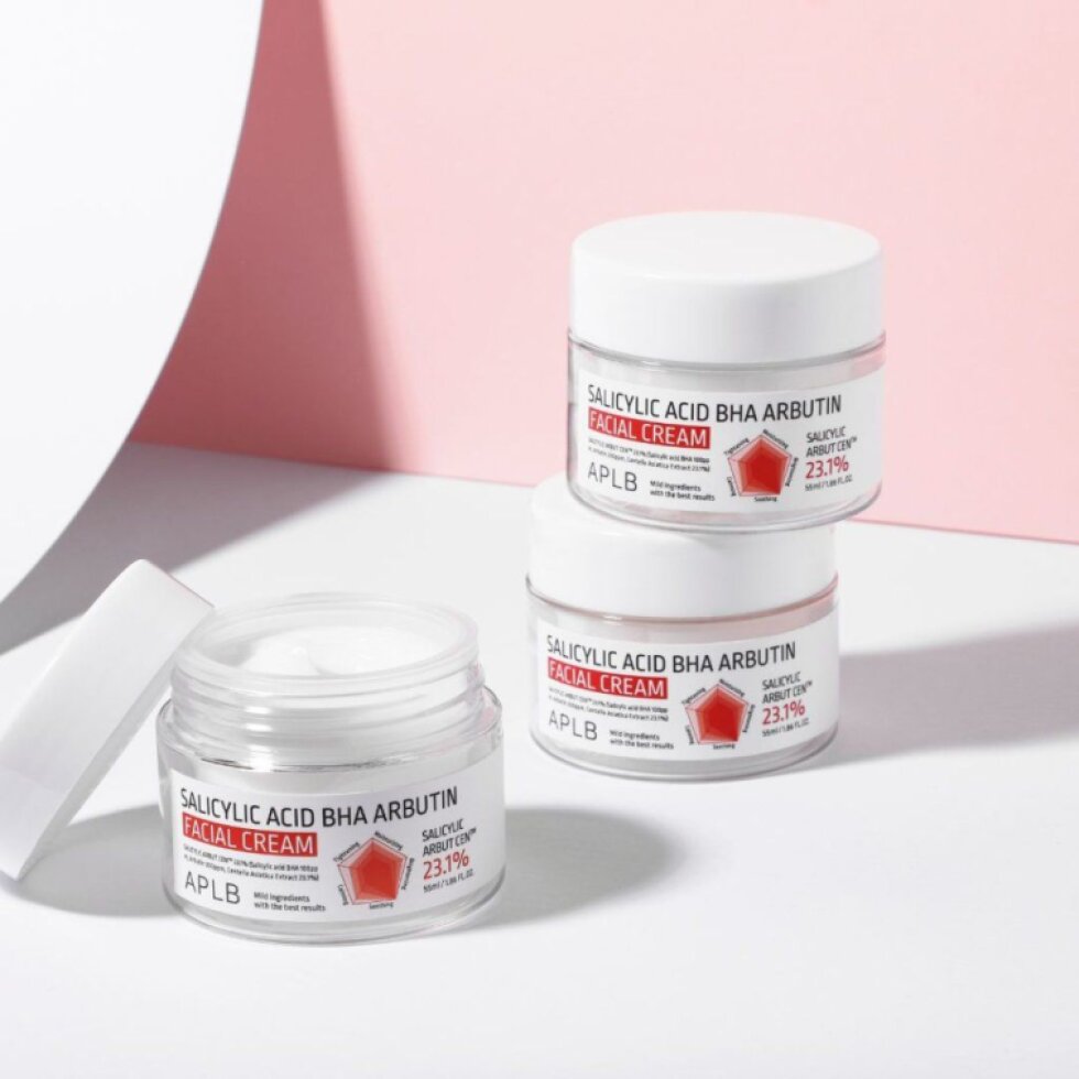 APLB - Salicylic Acid BHA Arbutin Facial Cream - Krém s BHA a arbutinem pro stažení pórů a zlepšení pružnosti pleti - 55 ml