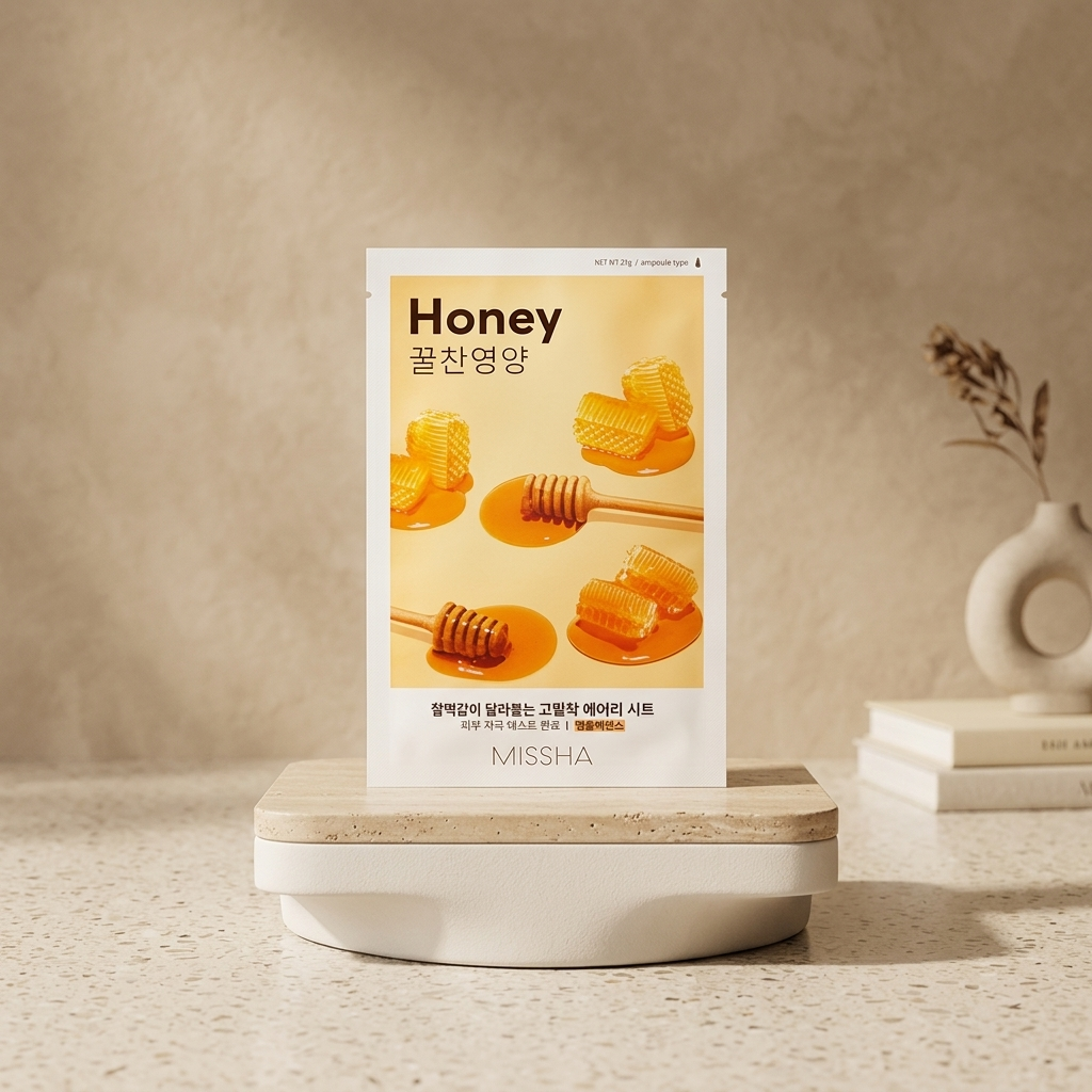 MISSHA - Airy Fit Sheet Mask Honey - Medová textilní maska - 19 g