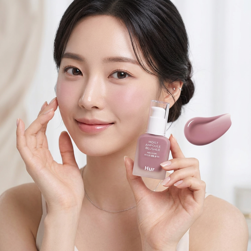 HOUSE OF HUR - Moist Ampoule Blusher - Hydratační tekutá tvářenka LAVENDER FLUSH - 20 ml