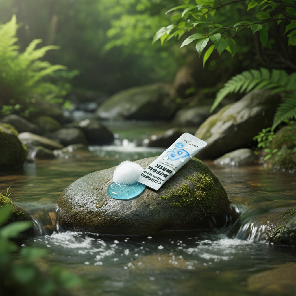 FARM STAY - Collagen Facial Wash Bubble Mask - Bublinková kolagenová maska - 20 x 5ml