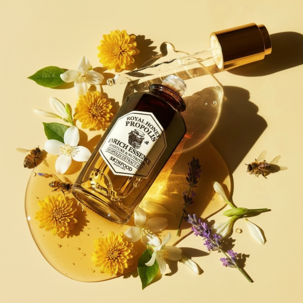 SKINFOOD - Royal Honey Propolis Enrich Essence - Hydratační a regenerační pleťová esence s propolisem - 50 ml