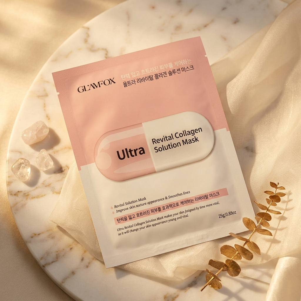 GLAMFOX - Ultra Revital Collagen Solution Mask - Revitalizační kolagenová maska - 25 g