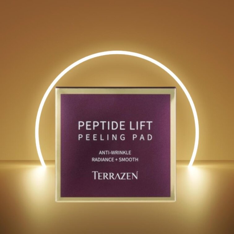 TERRAZEN Peptidové Peelingové Polštářky pro jasnou pleť bez pórů a vrásek 60 Ks