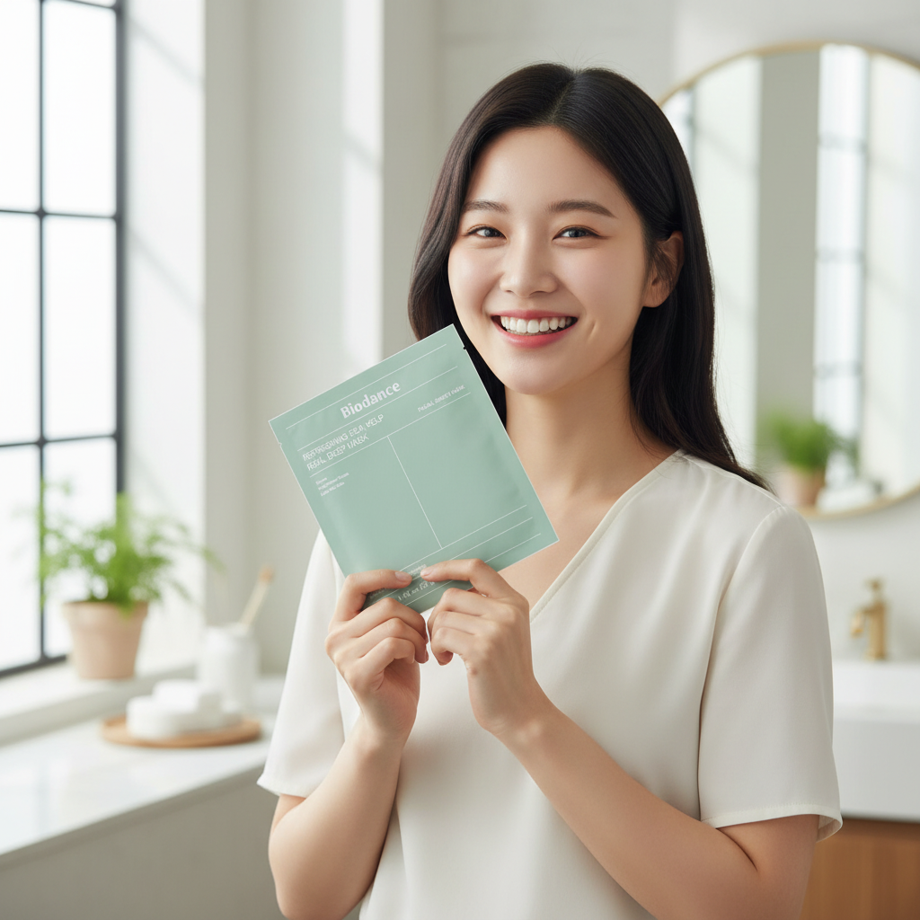 BIODANCE - Refreshing Sea Kelp Real Deep Mask - Zklidňuící a hydratační pleťová maska - 1ks/ 34g