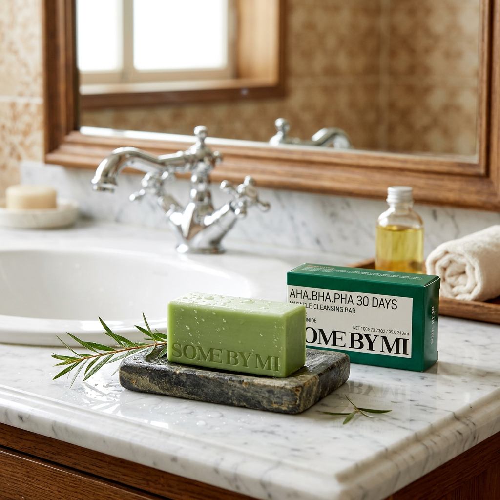 SOME BY MI - AHA BHA PHA 30 Days Miracle Cleansing Bar - Čisticí mýdlo na obličej s AHA/BHA/PHA kyselinami - 106 g