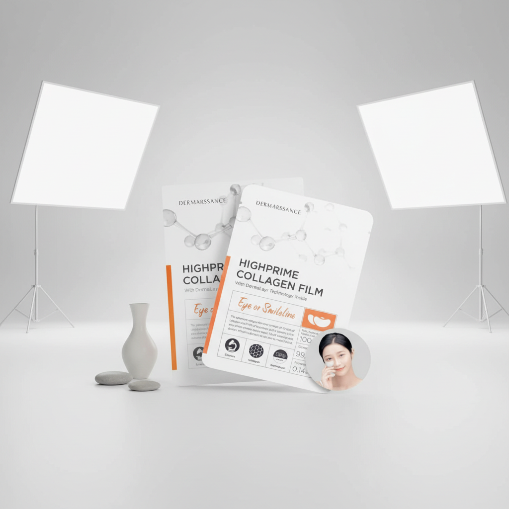 DERMARSSANCE - Highprime Collagen Flimmere or Smilelines - Highprime kolagenová maska proti mimickým vráskám - 5 ks