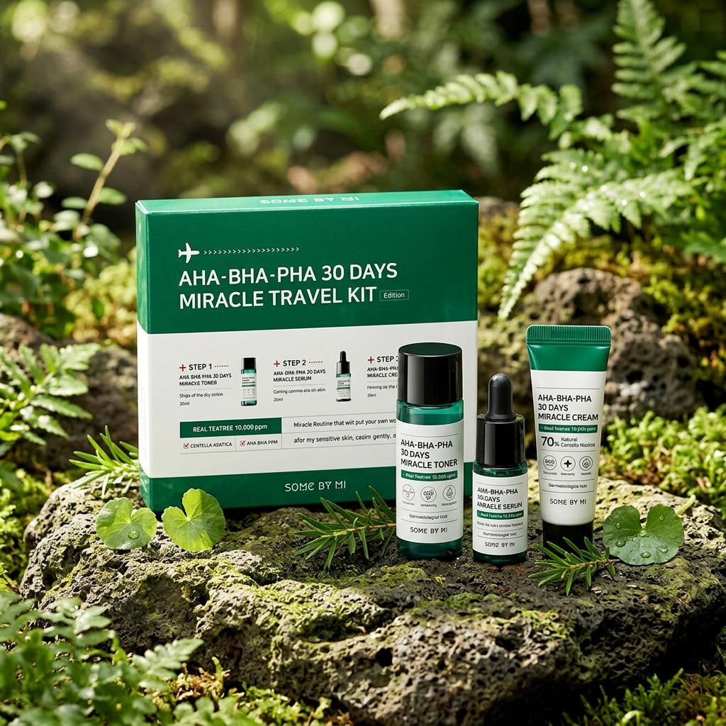 SOME BY MI - AHA∙BHA∙PHA 30 Days Miracle Travel Kit - Sada s AHA, BHA a PHA kyselinami pro čistou pleť