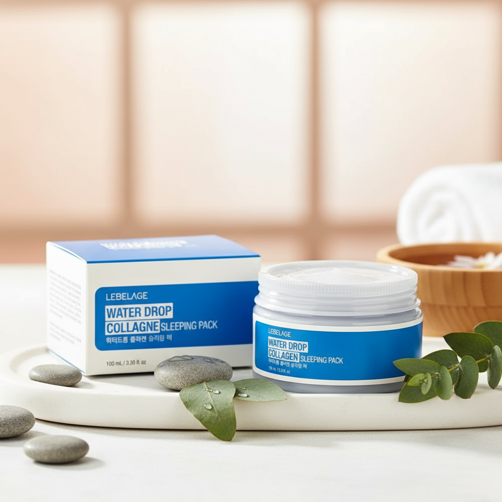 LEBELAGE - Water Drop Collagen Sleeping Pack - Kolagenová noční maska - 100 ml