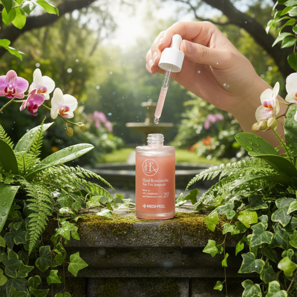 MEDI-PEEL - Hyal Kombucha Tea Tox Ampoule - Hydratační sérum s kombuchou a kyselinou hyaluronovou - 50 ml