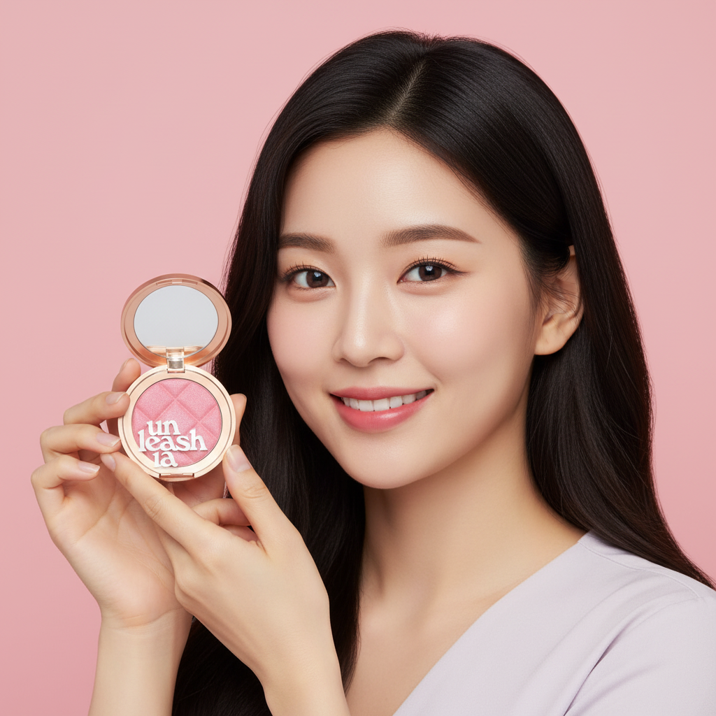 UNLEASHIA - Dough Dough Waffle Blush No. 1 Peachy Batter - Waffle tvářenka No. 1 Peachy Batter - 7 g