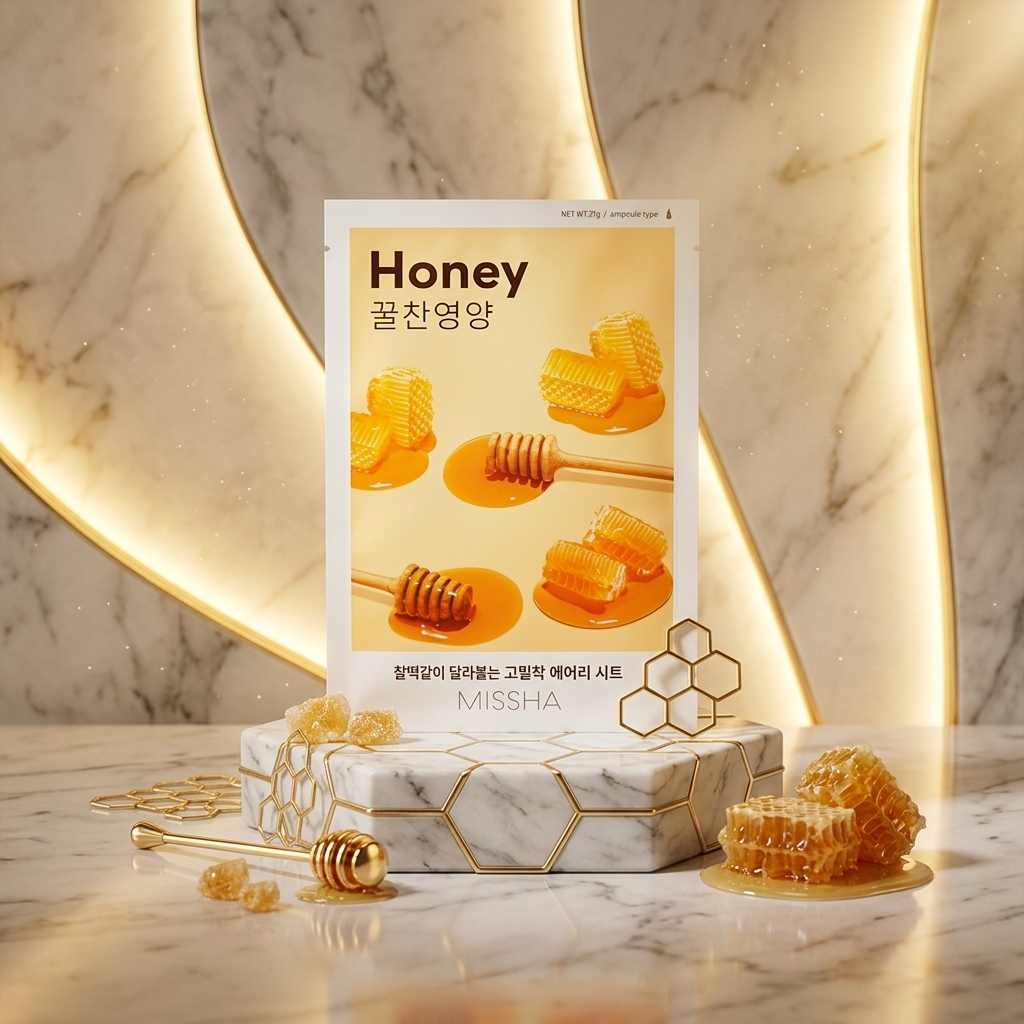 MISSHA - Airy Fit Sheet Mask Honey - Medová textilní maska - 19 g